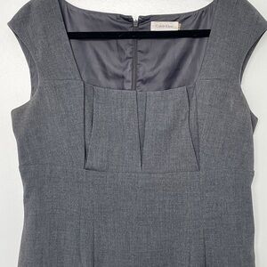 Calvin Klein Charcoal Zip-Back Dress